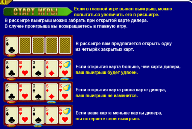 Риск-раунд Fruit Cocktail Риск в слоте Клубнички